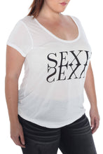 Load image into Gallery viewer, Scoop Neck Tee - SEXY - SLINK JEANS
