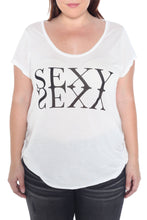 Load image into Gallery viewer, Scoop Neck Tee - SEXY - SLINK JEANS
