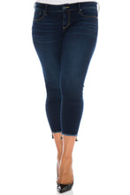 Load image into Gallery viewer, Frayed Hem Ankle - AMBER - SLINK JEANS
